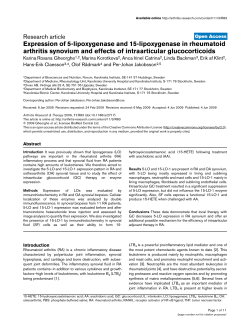 Expression of 5-lipoxygenase and 15