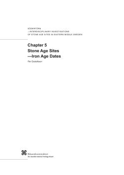 Chapter 5. Stone Age Sites-Iron Age Dates
