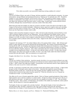 Tracy High School US History Social Studies Department 2014