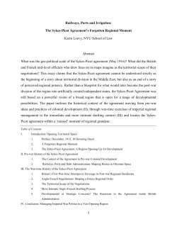 Railways, Ports and Irrigation - Institute for International Law and