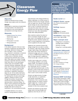 Classroom Energy Flow