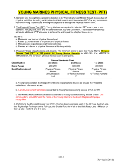 Physical Fitness Test (PFT)