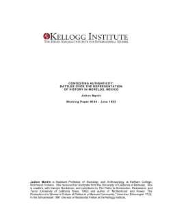 Contesting Authenticity - University of Notre Dame