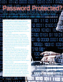 Stop cyber criminals from trying to take a byte of your personal and