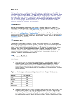 Acid Rain - GEOCASES