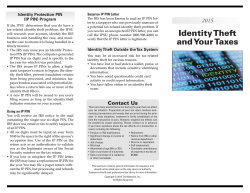 Identity Theft and Your Taxes