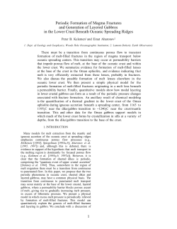 Periodic Formation of Magma Fractures and Generation of Layered