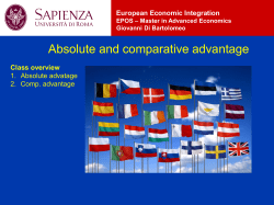 Comparative advantage - e