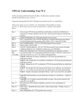 TIPS for Understanding Your W-2