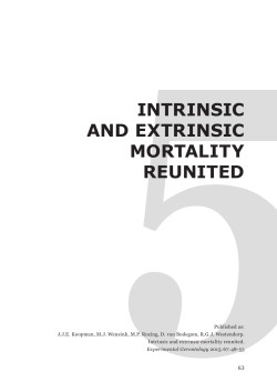 INTRINSIC AND EXTRINSIC MORTALITY REUNITED