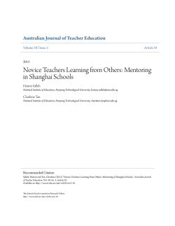 Novice Teachers Learning from Others