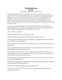 The MacBeth Curse By JAG