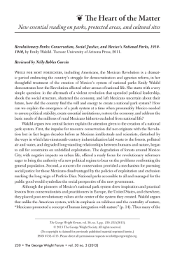 Revolutionary Parks - The George Wright Society