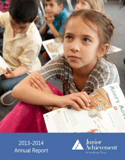 2013-2014 Annual Report - Junior Achievement USA