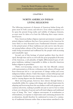 North American Indian Living Religion
