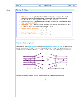 Diverging Lens
