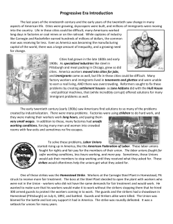 Progressive Era Introduction