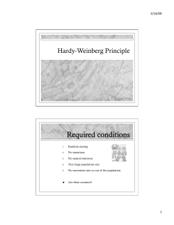 Hardy-Weinberg Principle