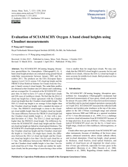 Evaluation of SCIAMACHY Oxygen A band cloud heights using