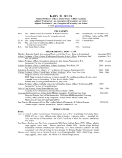 Gary Solis - West Point