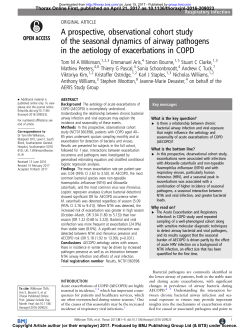 A prospective, observational cohort study of the seasonal