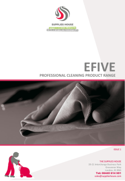 professional cleaning product range
