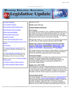 February 24, 2017 - Wyoming Education Association