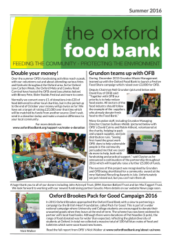 Summer 2016 Double your money! Grundon