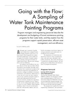 Going with the Flow: A Sampling of Water Tank Painting