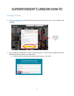 superintendent`s linkedin how-to