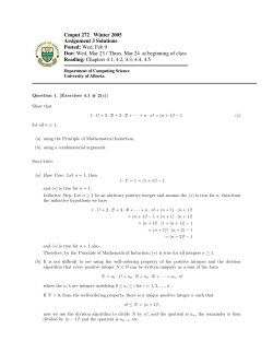 Solution to Assignment 3 - Mathematical and Statistical Sciences