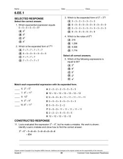 6.EE.1 - Henry County Schools
