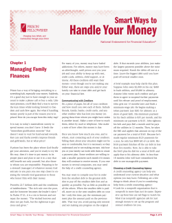 Smart Ways to Handle Your Money