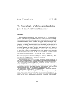 The Actuarial Value of Life Insurance Backdating