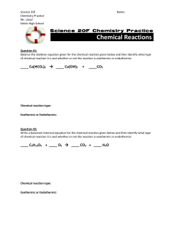Chemical Reactions.