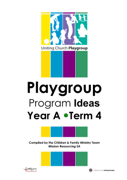 Playgroup Ideas - Uniting Church SA