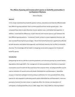 The effects of grazing and invasive plant species on
