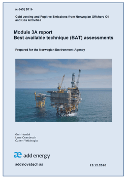 Module 3A report Best available technique (BAT) assessments