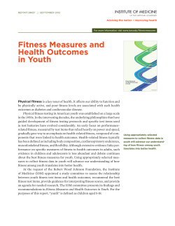 Fitness Measures and Health Outcomes in Youth