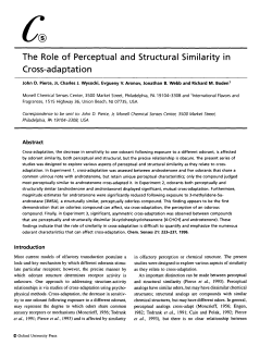The Role of Perceptual and Structural Similarity