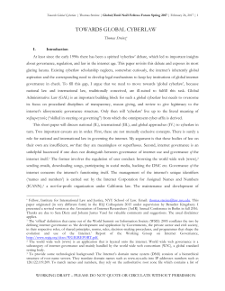 towards global cyberlaw