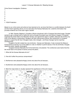7.4 Kansas Nebraska - Bleeding Kansas Handout