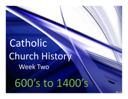 Church History - St. John XXIII Catholic Church