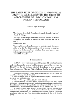 the paper tiger of gideon v. wainwright and the evisceration of the