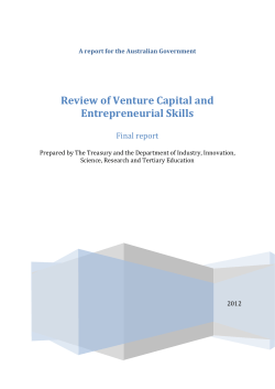 Review of Venture Capital and Entrepreneurial Skills
