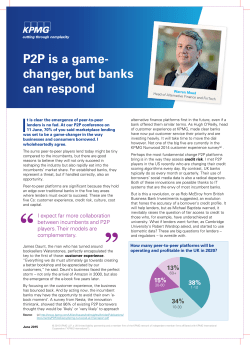 P2P is a gamechanger, but banks can respond