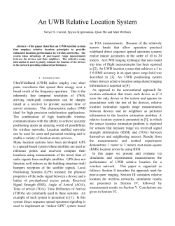 An UWB Relative Location System