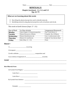 MINERALS