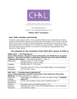 CHAL Newsletter Winter 2010