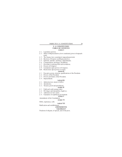 Index to U. S. Constitution